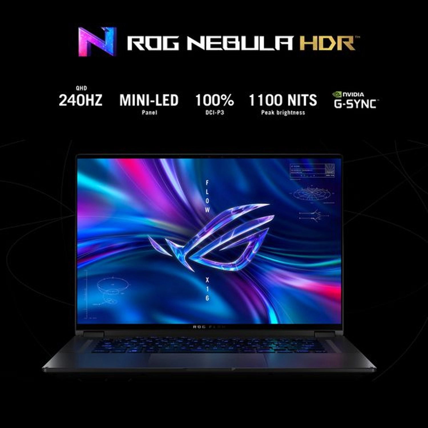 ROG Flow X16 GV601VV-NL030W - 16'' Core i9-13900H 16GB DDR5 1000GB SSD