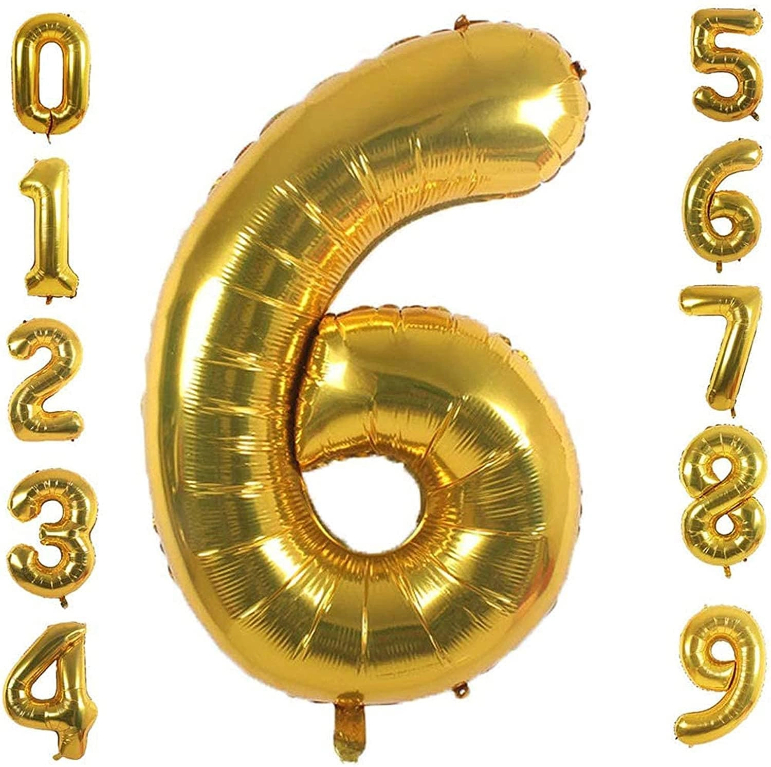 Number Balloons - 40 inch Gold Foil