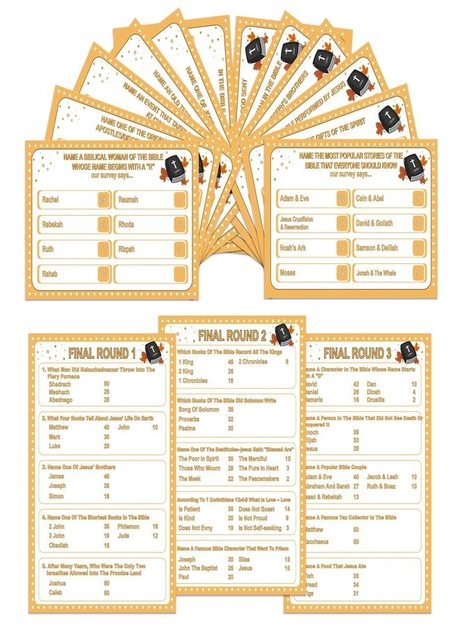 Xenseou Bible Family Feud - Card Game Bible Trivia