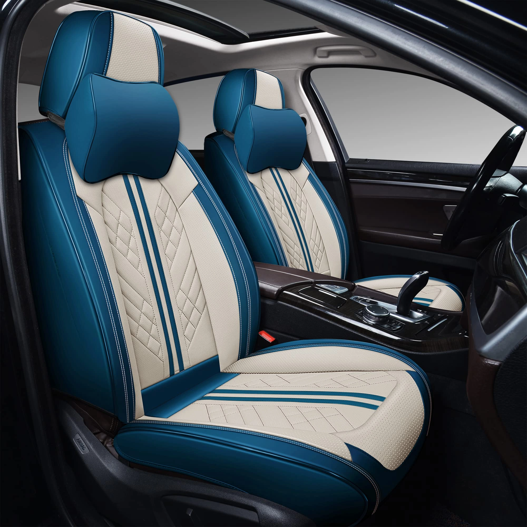 GXT 01SP-A18 - Front Seat 2 Pack White and Blue