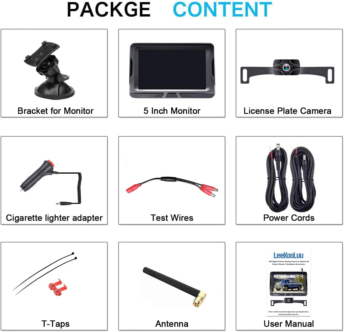 Wireless Backup Camera - Night Vision Wireless 1080P