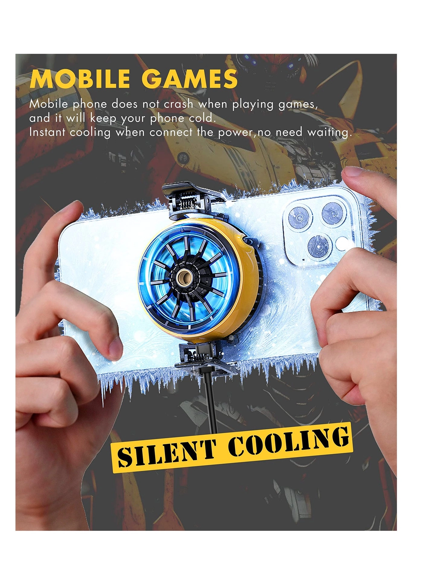 Phone Cooler - Portable Semiconductor Cooling Fan