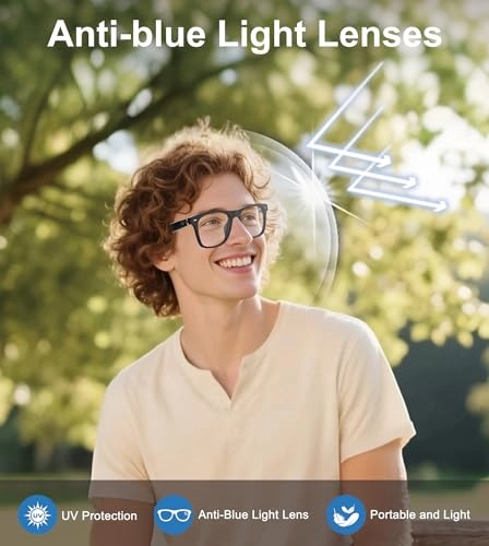 AI Smart Glasses - 116 Languages Bluetooth 5.4 UV400