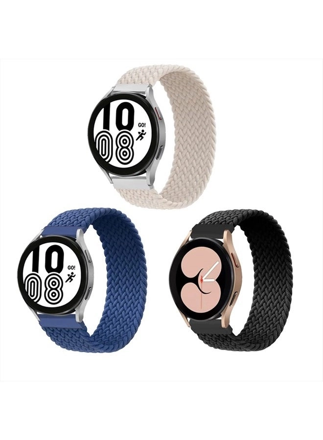 ALMNVO Nylon 20mm Watch Band for Samsung Galaxy Watch 5/5 Pro/4/4 Classic/3/Active (20mm)