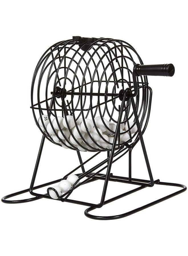 Bingo Lotto Game Set - 75 Balls 18 Bingo Cards 150 Rainbow Chips