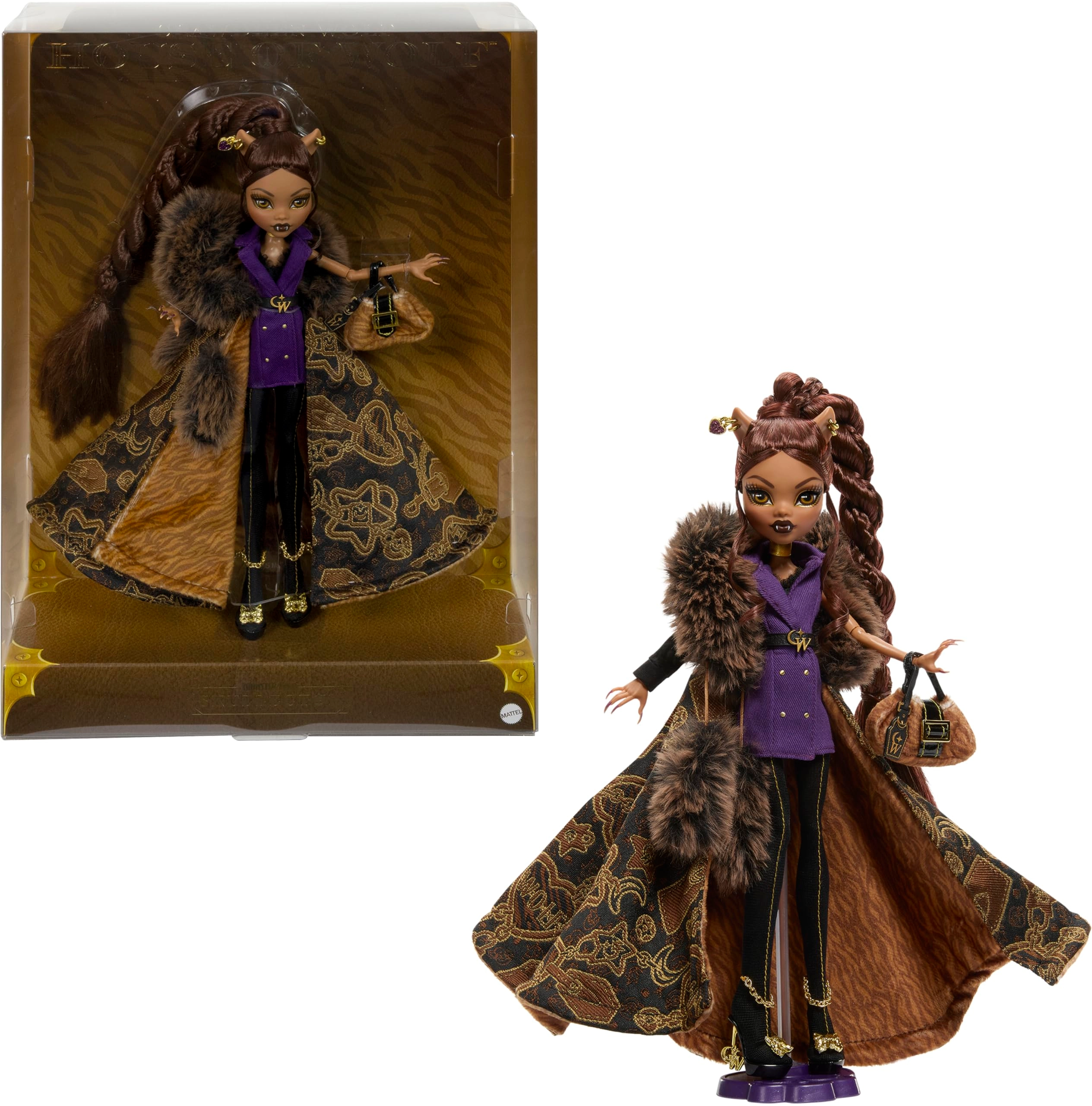 Clawdeen Wolf Doll - 10.5 inches Faux Fur Ages 15+