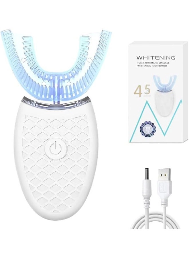 Ultrasonic Electric Toothbrush - U-Shaped 360° Cleaning IPX7 Waterproof