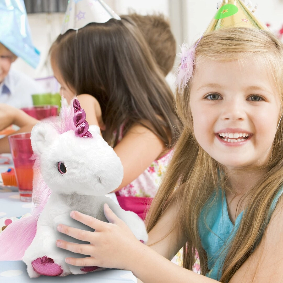 Unicorn Plush - 3Pack 3 Colors Pink Silver Blue