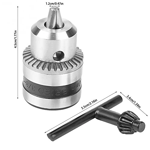 Keyless Hand Drill Chuck Adaptor - 10mm 3/8-24 UNF