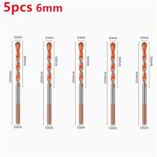 Hard Alloy Drill Bit - 5PCS(6mm) 6/8/10/12mm
