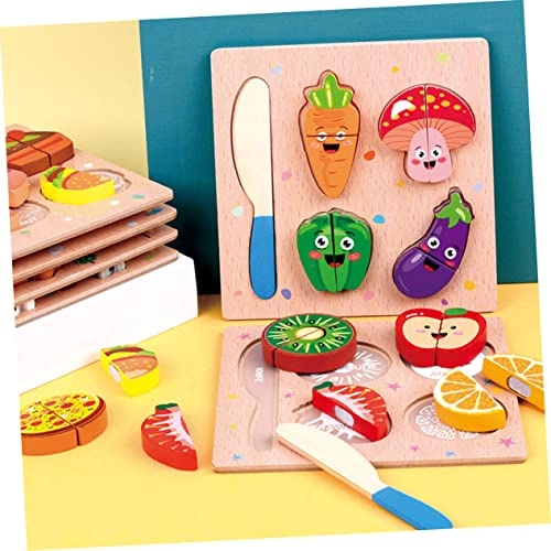 Cutting Toy Set - 3 Sets Wood Non Toxic