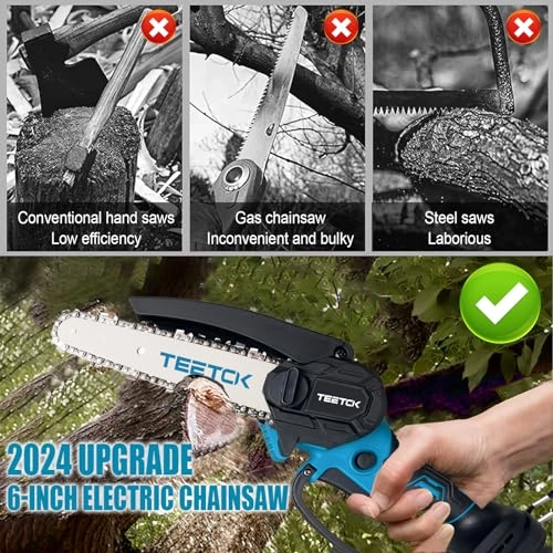 Mini Chainsaw - 6-Inch 18V Cordless