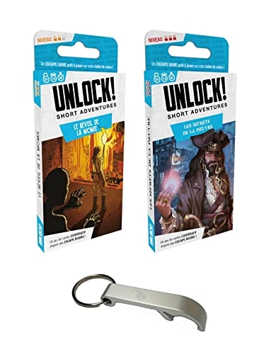 The Mummy Awakens - French + Secrets of the Octopus + Bottle Opener Suitable for ages 10 and over French