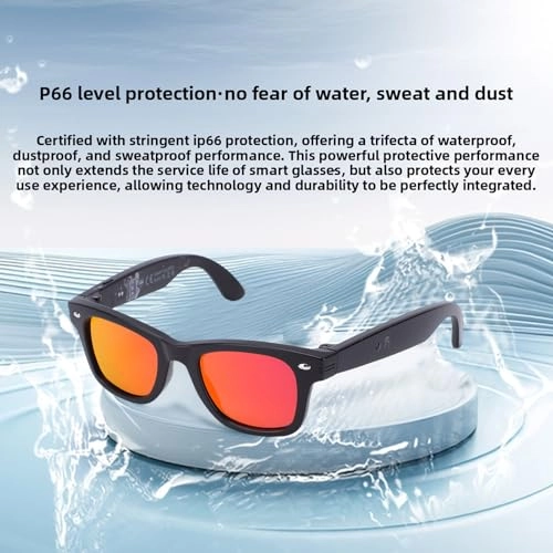 AI Smart Glasses - Real Time Multilingual Translation Wireless Music & Calls