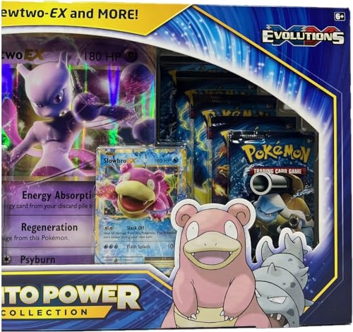 Mewtwo-EX - Oversized + Slowbro-EX + XY Evolutions Booster Pack - 10pcs