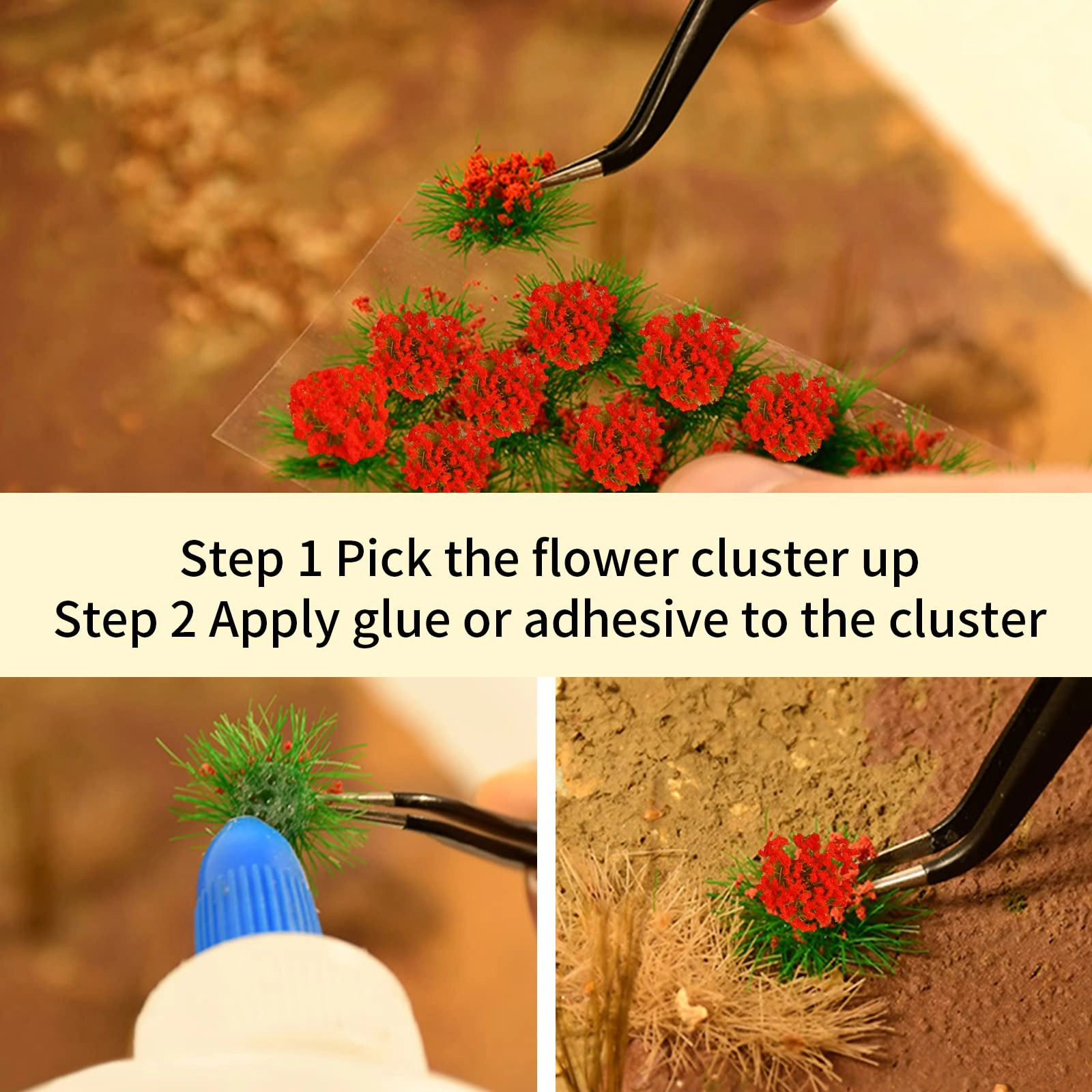 Miniature Flower Cluster - 60pcs