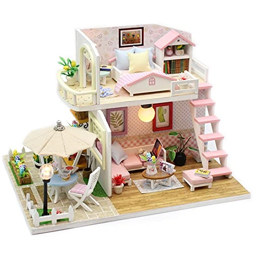 DIY Dollhouse Kit - 19x15x13cm Light Included