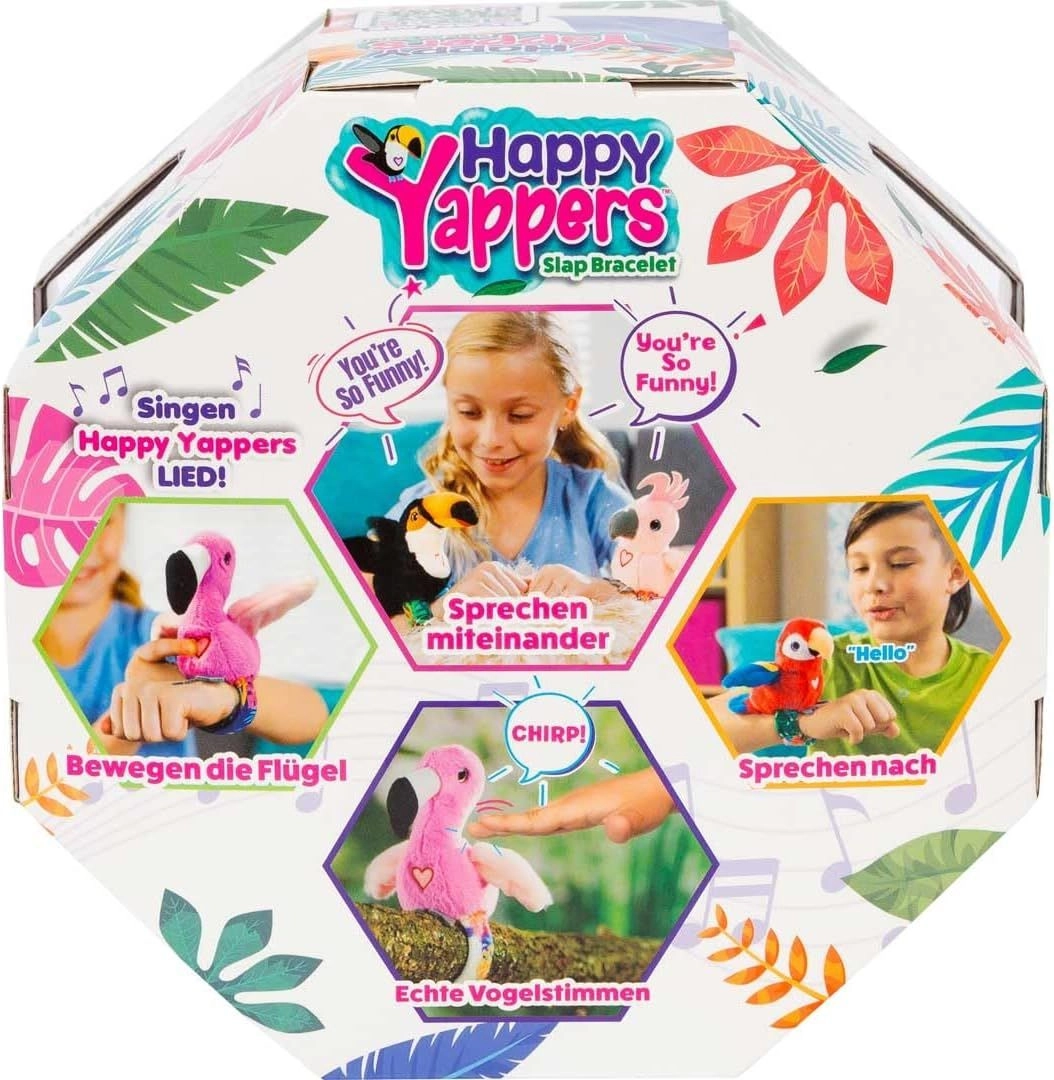 Slap Bracelet Plush Toy Blue Parrot - 18 months+