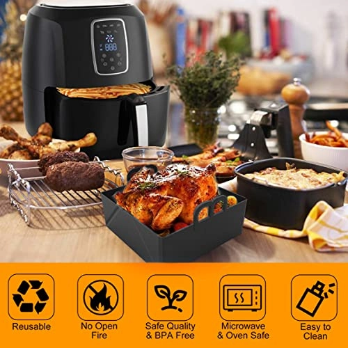 Air Fryer Silicone Pot - silicone 2 Pcs