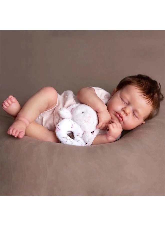 Reborn Baby Doll - 18 inch Silicone Vinyl Girl Ages 36 months+