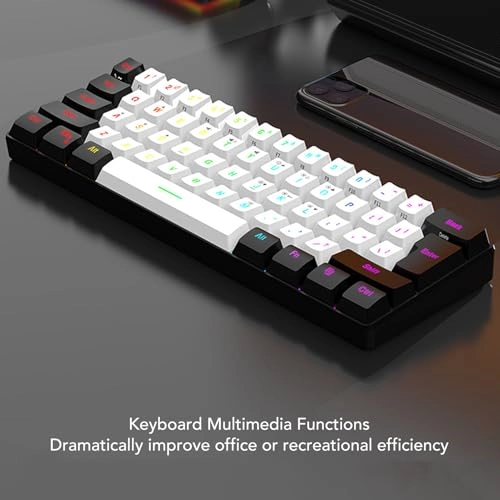 60% Wired Gaming Keyboard - Wired + Gaming Mouse