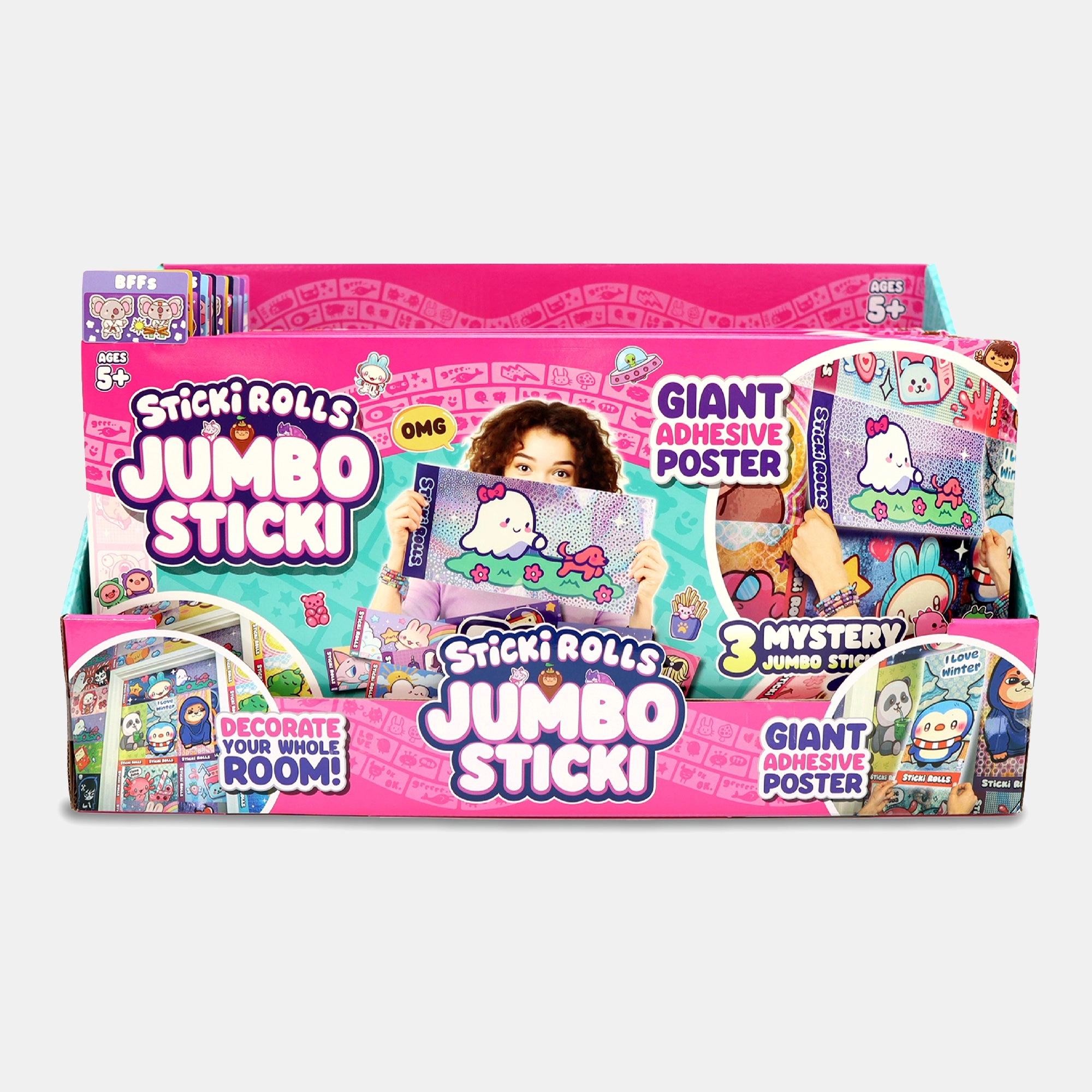 Sticki Rolls Kawaii Sticker Book 3 pcs