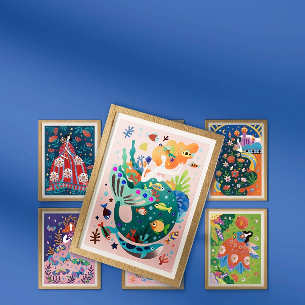 Gold Foil Sticker Book 4 pcs