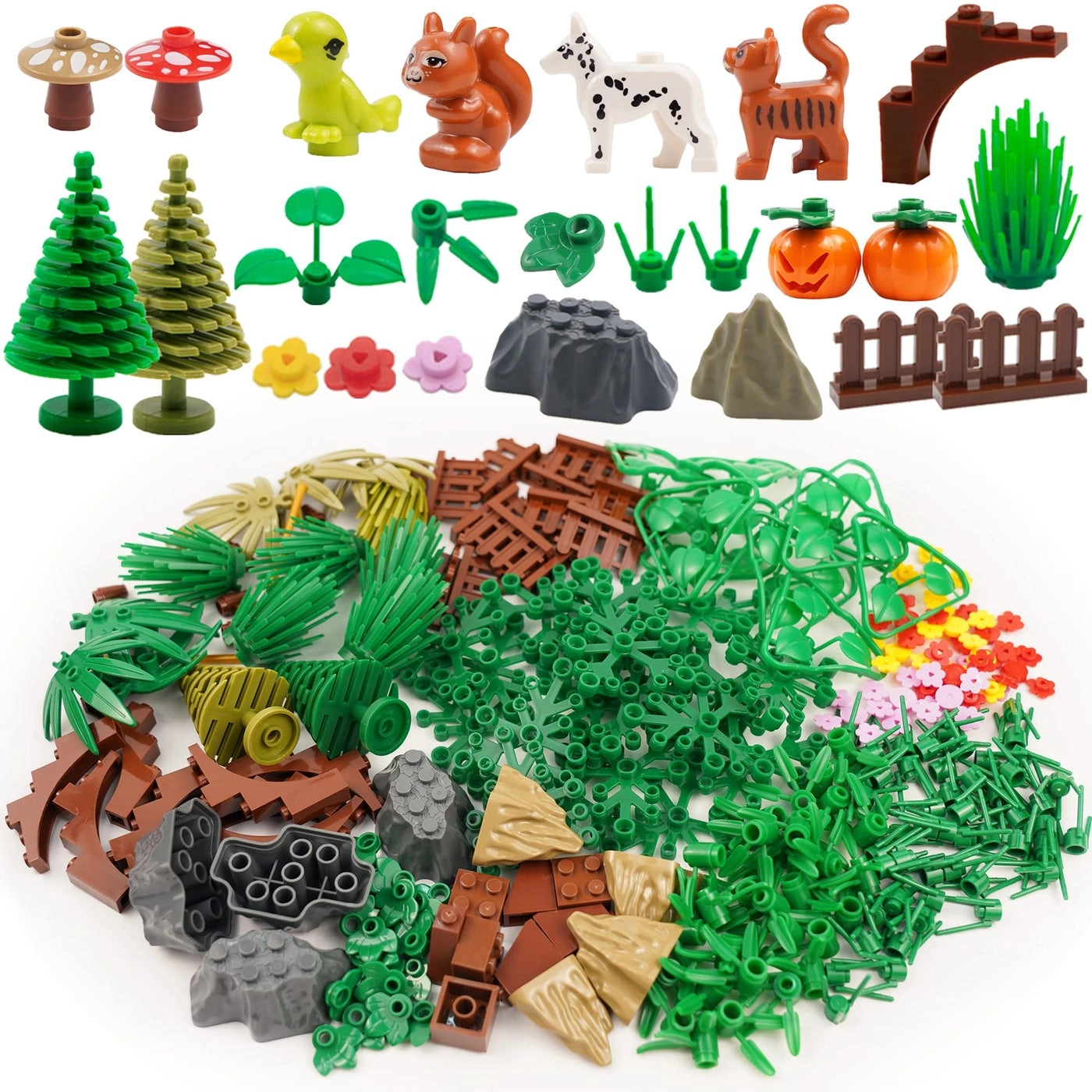 Plants Tree Accessories Jungle - 206 pcs