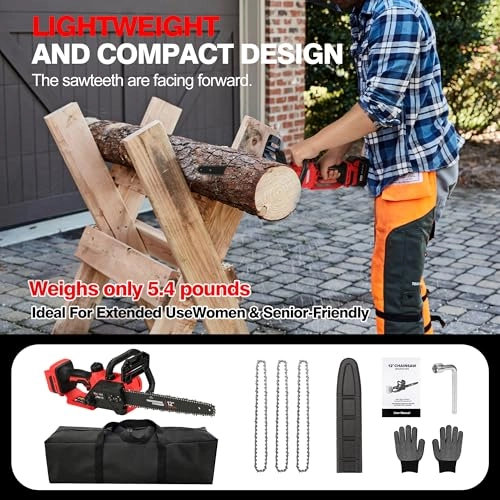 Brushless Electric Chainsaw - 1200 Watts