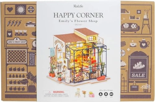 DIY Miniatures Dollhouse Kit - Emily's Florist 1/24