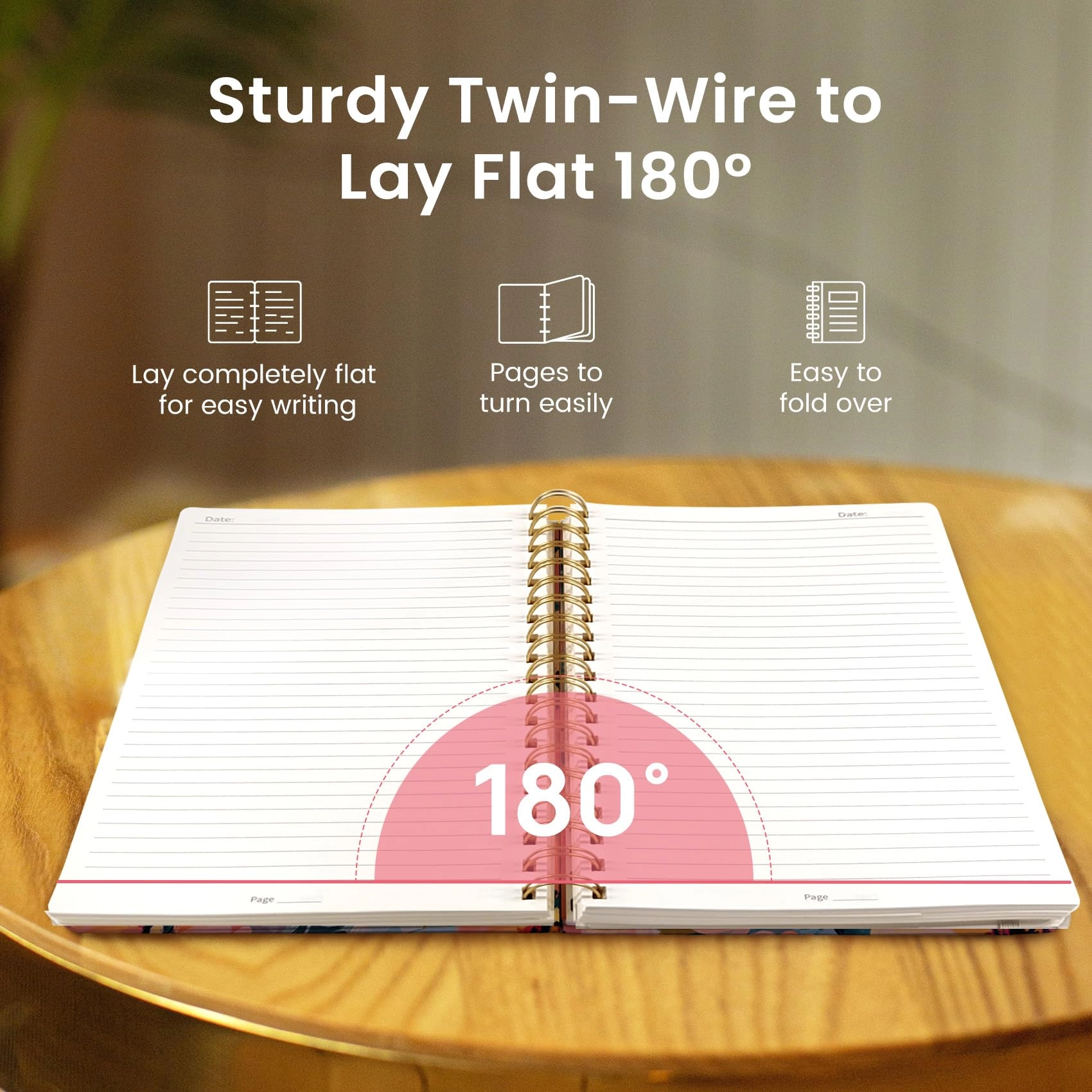 Spiral Notebook B5 Spiral - Lined 300 Pages