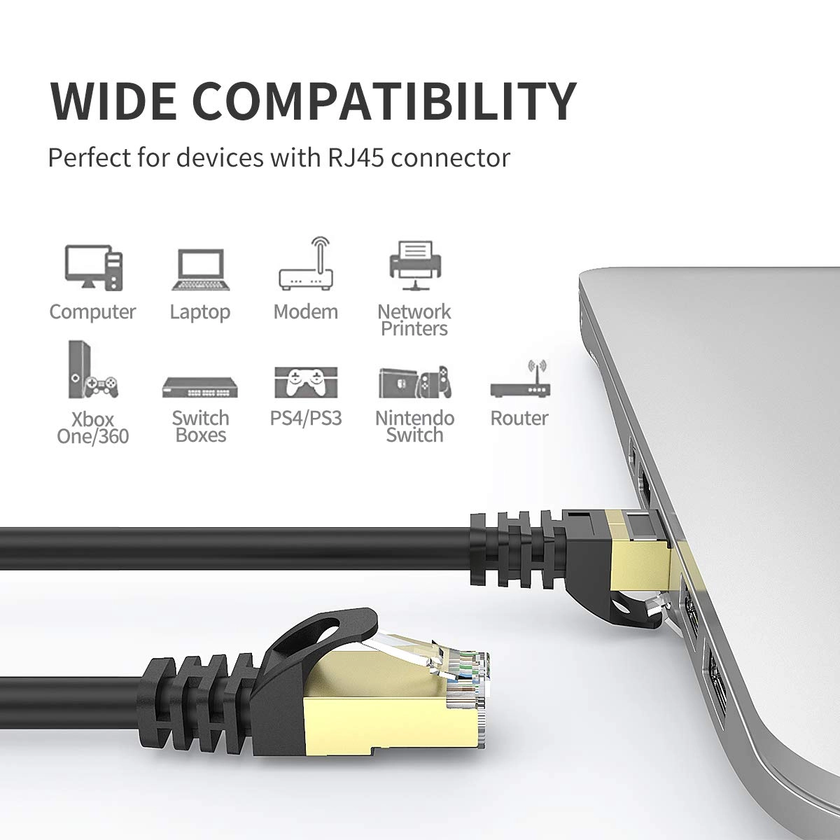 Cat7 Ethernet Cable - 75ft