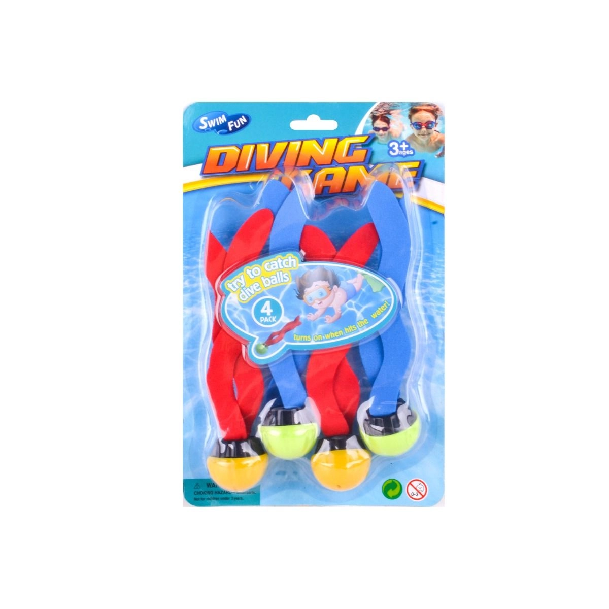 Diving Ring Toys - 4pcs Multi Colour