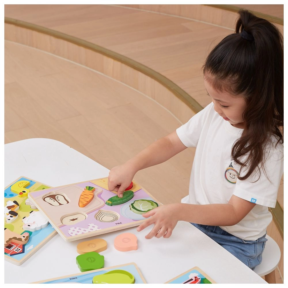 Vegetables Block Puzzle - Suitable for 18 months and above 7 pieces