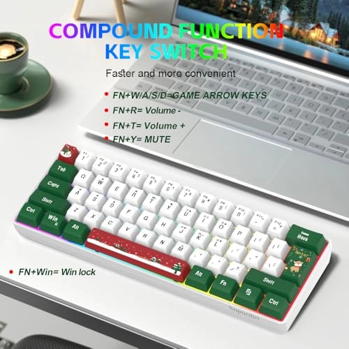 60% Wired Gaming Keyboard - USB-A