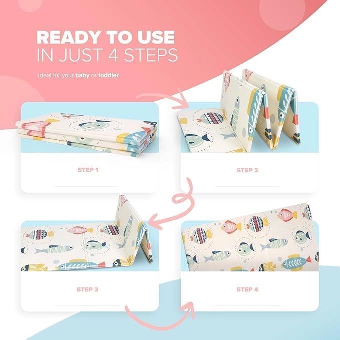 Baby Play Mat - 180 * 200cm Foam Folding Waterproof