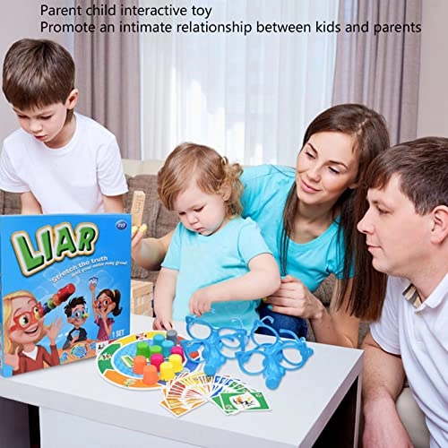 Growing Nose Tabletop Game - 4 Assemble Glasses 24 Cards 11 Nose Covers