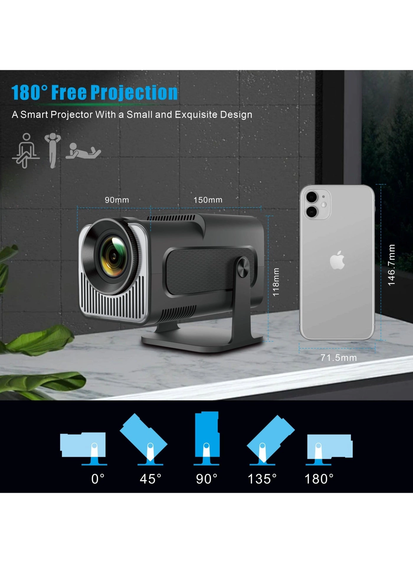 HY320MINI Projector DVY039 300 ANSI Lumens