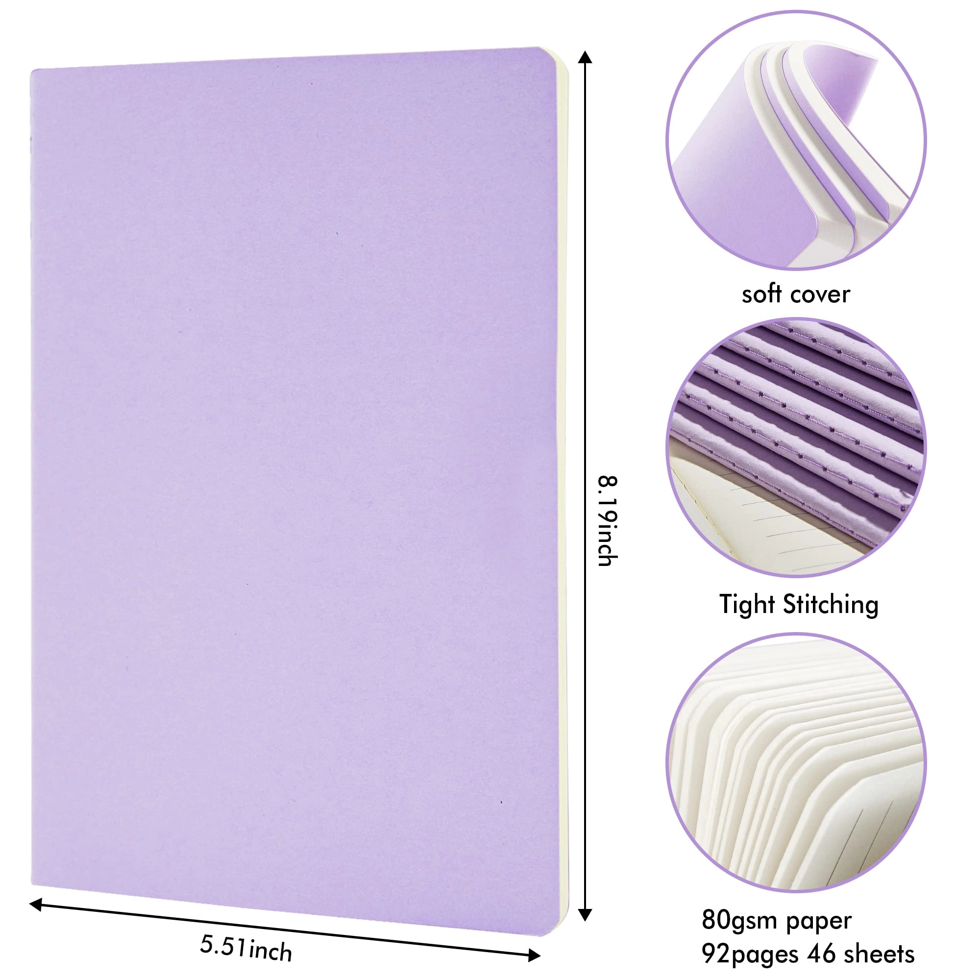 Soft Cover Notebook A5 Softcover - Lined 46 Sheets