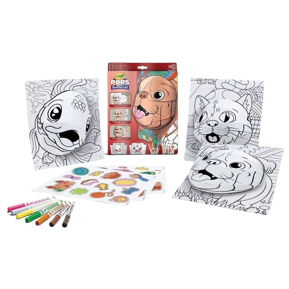 Crayola Pops Super 3D Activity Set - 18 washable markers