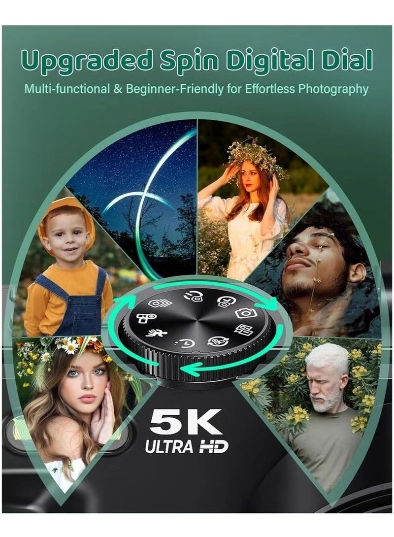 5K 80MP - Dual-screen 18x digital zoom