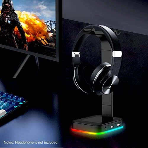 Headset Stand - Headphones RGB USB Type-C