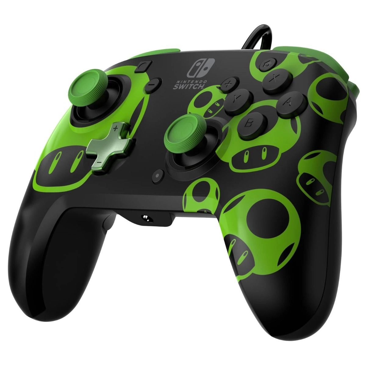 Nintendo Switch Sheikah Shoot Rematch Glow Wired Controller Black/Blue