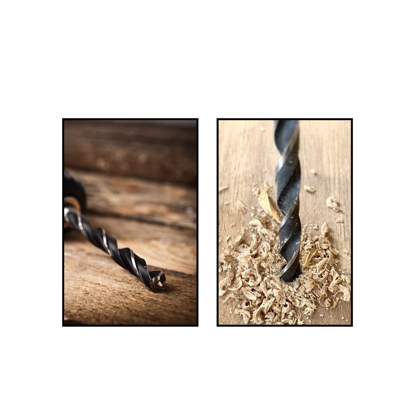 Brad Point Drill Bits - Carbon Steel 7 Pieces 4mm, 5mm, 6mm, 7mm, 8mm, 10mm, 12mm