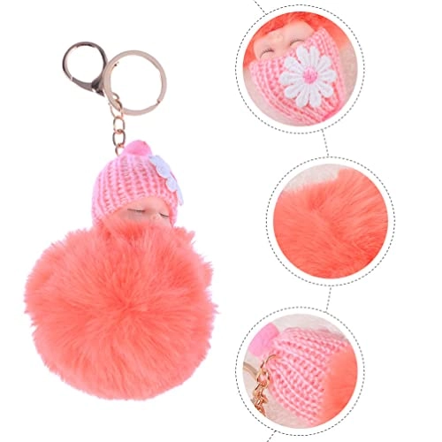 Doll Pompom Keychain