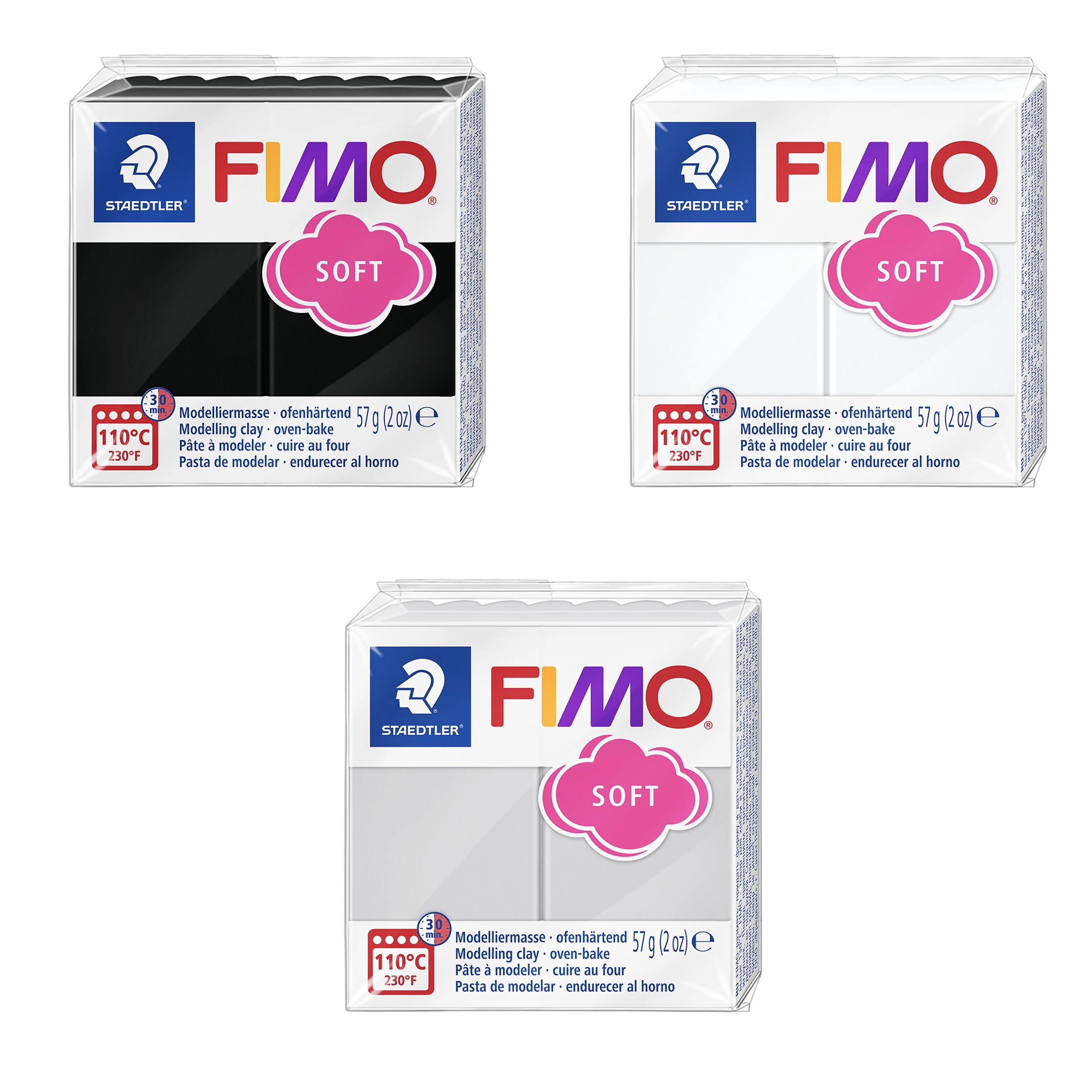 Staedtler FIMO Modelling Clay - Clay 175g 3pcs.