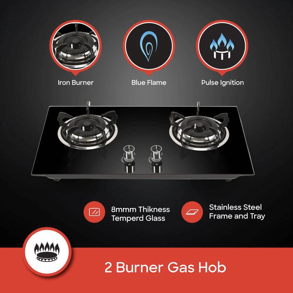 2 Burner Gas hob