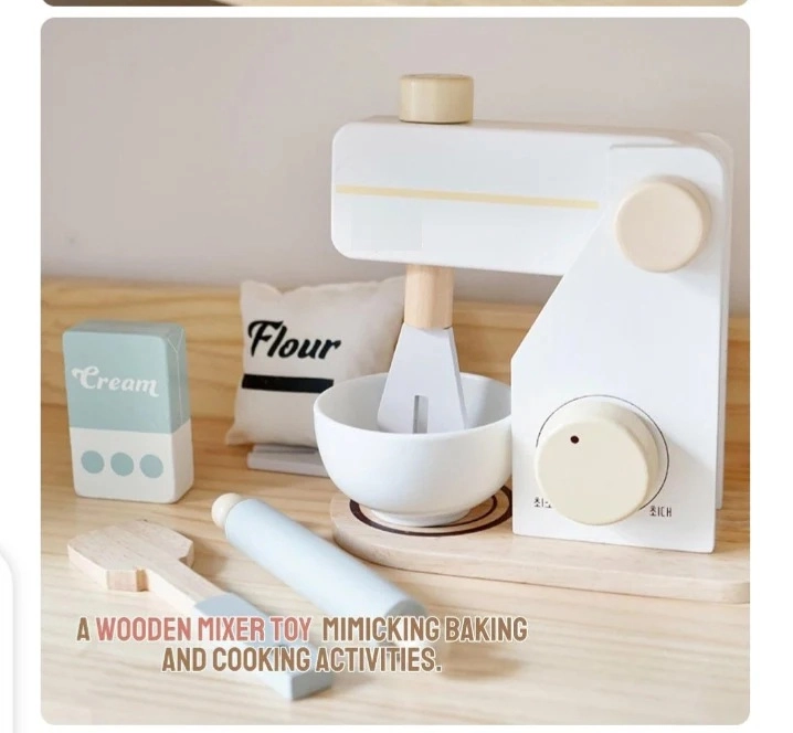 Kids Wooden Mixer Playset (5551007-TC8157)