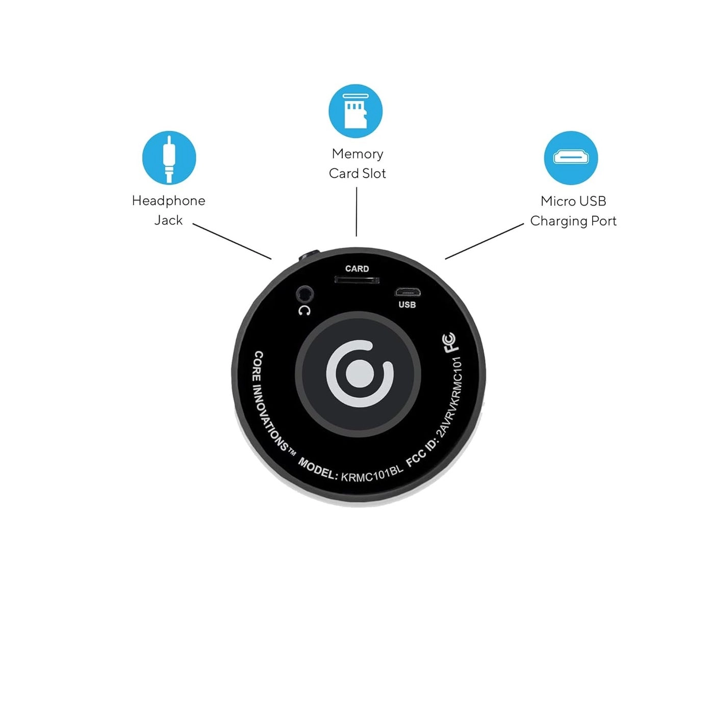 Karaoke Microphone - Bluetooth Wireless Rechargeable Speaker LED Music Lights