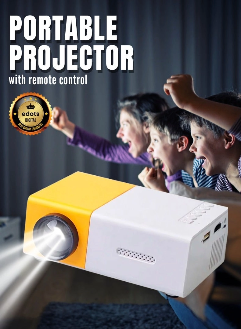 Edots Portable LED Projector - 400 Lumens QVGA